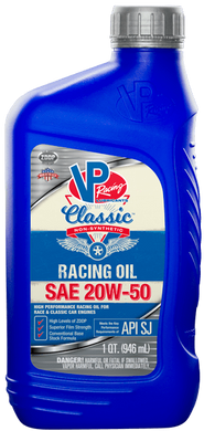 VP Classic Non Synt SAE 20W-50 Racing Oil, qts