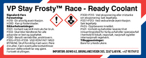 VP Stay Frosty Race-Ready Coolant, 1 gal (3,78ltr)