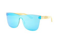 Last inn bildet i Galleri-visningsprogrammet, 59 North Wheels frameless solbriller med lysblå/turkis glass